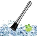 Cocktail muddler, acier inoxydable muddler, cocktail pilon en acier inoxydable, convient pour une utilisation ...