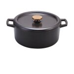 Beka - cocotte en fonte émaillée 30cm noir 100168 Beka - cocotte en fonte émaillée 30cm noir 100168