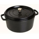 Cocotte en fonte �maill�e avec couvercle, tous feux dont induction, 1 � 2 personnes, ronde, 18 cm, 1, ...