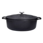 Cocotte ovale en fonte maille 25cm noire sublime chasseur puc472501