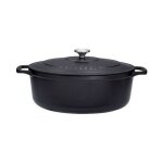 Cocotte ovale en fonte émaillée 27cm noire sublime chasseur puc472701 Cocotte ovale en fonte émaillée 27cm noire sublime chasseur puc472701