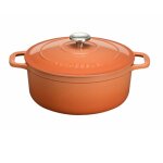 Cocotte ronde 24cm tangerine chasseur puc472475