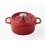 Invicta - cocotte ronde en fonte maille 28cm rubis puv402280