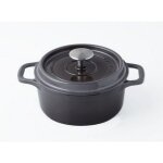 Invicta - cocotte ronde en fonte maille 28cm taupe puv402287