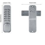 Code porte serrure, 1 - 11 digit code combinaison came porte porte alliage de zinc serrure de mot de ...