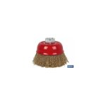 Brosse coupe ondul�e m14 �100 a. laiton plaqu� 0. 3mm