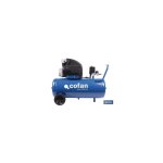 Cofan - compresseur d'air � piston coaxial avec moteur de 2 cv et r�servoir de 50 l (8 bar � 2850 tr ...