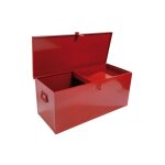 [jamais utilise] coffre de chantier m�tallique avec plateau amovible sam rouge 800x350x350mm - sam - ...