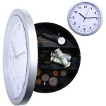 Coffre - fort dissimul�, horloge (argent) secr�tement cach�e pour objets de valeur