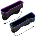 Coffre de rangement pour console centrale de voiture, 2 pices, organiseur pour sige auto avec porte ...