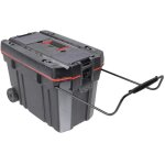 Coffre de rangement en plastique valex avec roulettes en caoutchouc 61x37x42 cm