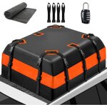 Coffre de toit de voiture robuste de 585 l avec boucles, sac de toit voiture durable tanche, sac  bagages ...