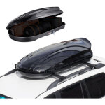 Coffre de toit de voiture vevor 11 pi3 de rangement, abs durable, double ouverture, 2 sangles solides, ...