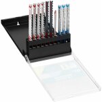 Coffret de 10 lames de scie sauteuse : 7 lames bois hcs et 3 lames m�tal hss. attache en u sta29230 - ...