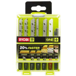 Coffret de 10 lames pour scie sauteuse one + bois - m�tal plastique granite carrelage rak10jsbmp - ryobi ...