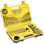 Coffret de 100 pi�ces de per�age et vissage haute performance - assortiment polyvalent pour perceuse ...