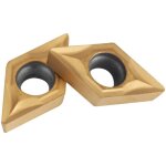 Coffret de 10pcs lames inserts rotatifs cnc cutters forme losange en carbure dcmt070204 us735 dcmt51. ...