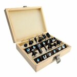 Coffret de 12 mches de dfonceuse - fraises  dfoncer queue 6 mm - en carbure de haute qualit - assortiment ...
