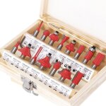 Coffret 15 fraises defonceuse 6mm carbure tungst�ne professionnel bo�te incluse