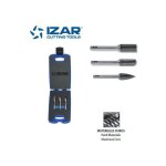 Izar - coffret 3 fraises limes rotatives carbure 9. 6 mm sur tige 6 mm denture 6