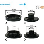 Coffret 4 mors pour mandrin 870. mors. 04