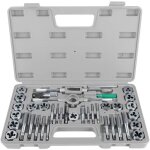 Coffret de 40 pcs tarauds et matrices m3 - m12 ensemble de fili�res en acier avec 17 x robinets 17 x ...