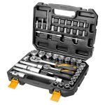 Coffret 45 pie'ces cliquets avec douilles tolsen et rallonges