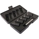 Clas - coffret 5 douilles choc helicodales crous endommages 17 - 27mm cr - mo - om 0608 - om 0608 ...