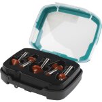 Coffret de 5 fraises à profilés ct - queue de diamètre 8 mm. longueur 40 mm - réf. 8754000 - wolfcraft ... Coffret de 5 fraises à profilés ct - queue de diamètre 8 mm. longueur 40 mm - réf. 8754000 - wolfcraft ...