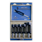 Coffret 5 meches � bouchonner acier queue 13 d. 15 / 20 / 25 / 30 / 35 - leman