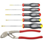 Coffret de 5 tournevis facom at5. 170pb (livr� avec 3 tvis a fente + 2 tvis prozidriv + pince multiprise ...