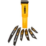 Coffret de 6 lames pour scie sabre dewalt dt2440l - qz 100 � 228mm