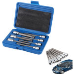 Coffret de 7 longues douilles torx t25  t60 110 x 9, 5 mm avec mallette bleue - ej. life
