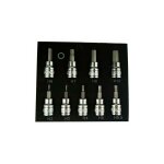 Coffret cliquet et douilles jeu de 9 douilles hexagonales pour clé allen métrique 3 / 8' dr drive 2 - ... Coffret cliquet et douilles jeu de 9 douilles hexagonales pour clé allen métrique 3 / 8' dr drive 2 - ...