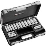 Coffret douilles 1 / 2' longues 12 pans m�triques facom 16 pi�ces - s. 404ae