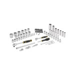 Coffret douilles 1 / 4 et 1 / 2 stanley fmmt82826 - 1 avec cliquet et rallonge fatmax - jeu de 81 pieces ...