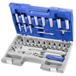 Coffret de douilles et accessoires 1 / 2' m�triques 42 pi�ces - e032908 - expert by facom