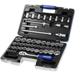Coffret de douilles et accessoires 1 / 2' mixte (55 pi�ces) - e032909 - expert by facom