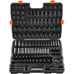 Coffret douilles a chocs 3 / 8' et 1 / 2', sae et metrique, kit pour cle a cliquet 130pcs, en acier allie ... Coffret douilles a chocs 3 / 8' et 1 / 2', sae et metrique, kit pour cle a cliquet 130pcs, en acier allie ...