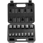 Coffret douilles a chocs 3 / 8 pouce metrique 7 - 20 mm, kit pour cle a cliquet 14pcs, en acier allie ...