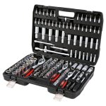 Coffret de douille et embouts mallette  outils, coffret douille et cliquet 1 / 2 inch et 1 / 4 inch, ...