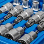 Coffret douilles embouts torx 19 pi�ces - bleu