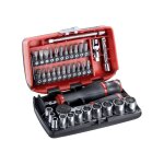 Coffret douilles nano 1 / 4 + cliquet tête ronde édition limitée racing facom r2nano24h Coffret douilles nano 1 / 4 + cliquet tête ronde édition limitée racing facom r2nano24h