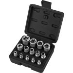Coffret douille torx femelle 1 / 4' 3 / 8' 1 / 2', douille de profils e torx e4, e5, e6, e7, e8, e10, ...