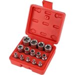 Coffret douille torx femelle 1 / 4' 3 / 8' 1 / 2', douille de profil�s e torx e4, e5, e6, e7, e8, e10, ...