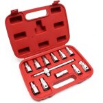 Coffret de douille de vidange 12 pi�ces kit de cl�s outil pour huile de voiture et d?automobile