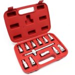 Coffret de douille de vidange 12 pi�ces kit de cl�s outil pour huile de voiture et d?automobile