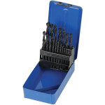 Coffret forets metaux hss, meches de 1 a 10 mm, boite de 19 forets