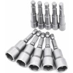 Coffret de forets pour perceuse 10 pices douille visseuse 6 - 19mm - adaptateur embout, hexagonal pour ...