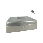 Westcott - coffret � monnaie ac - e51002 - zi 301x242x91mm gris argent�, insert en plastique avec 5 compartime ...